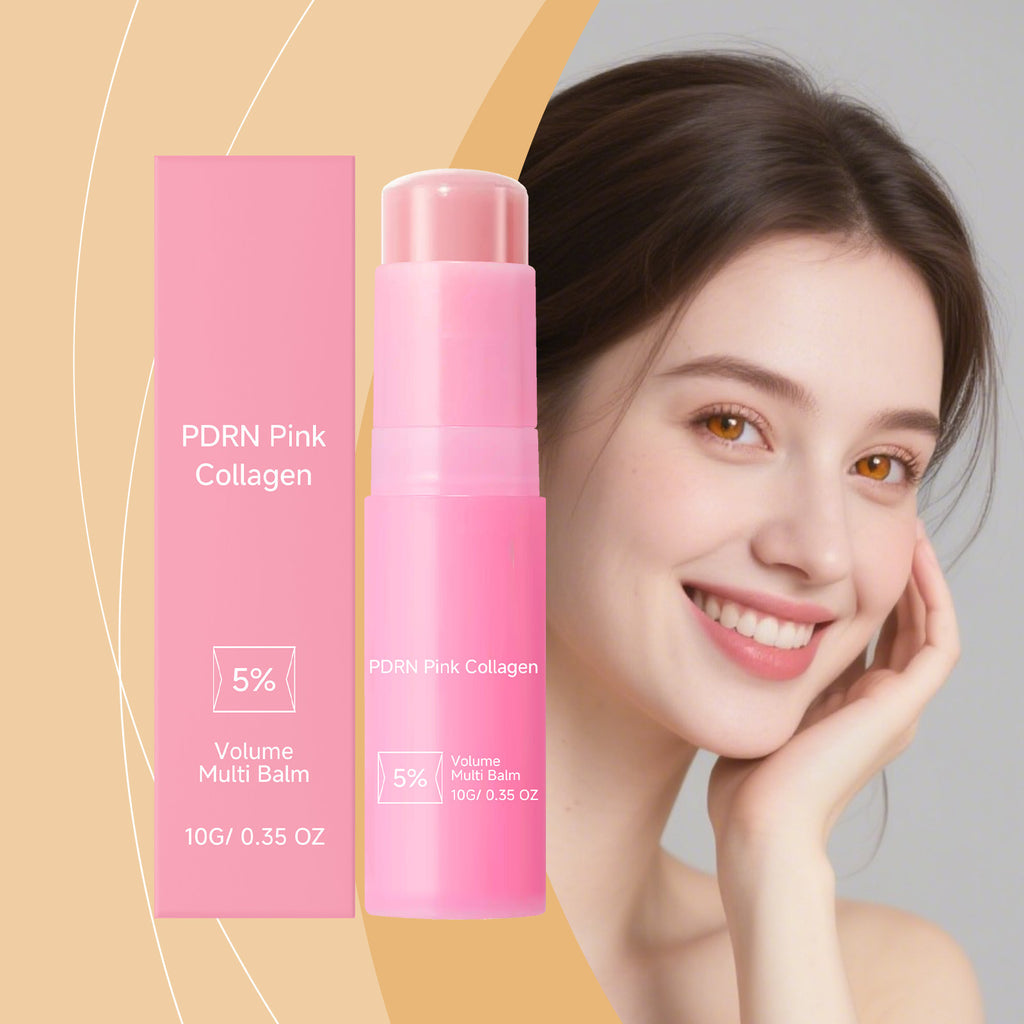 Pink collagen lip balm
