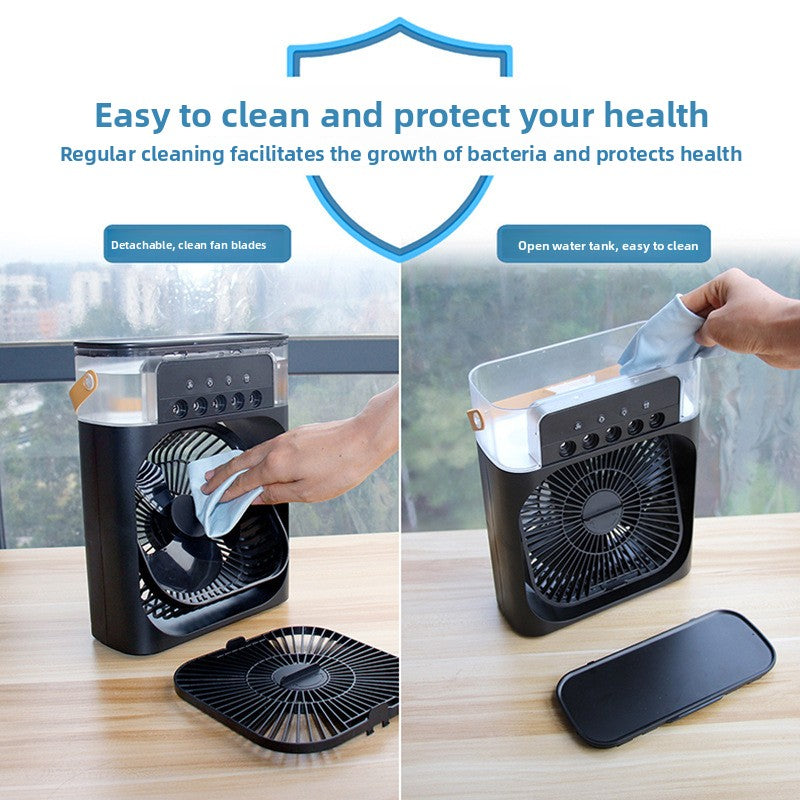 Portable USB Desktop Fan with Humidifier
