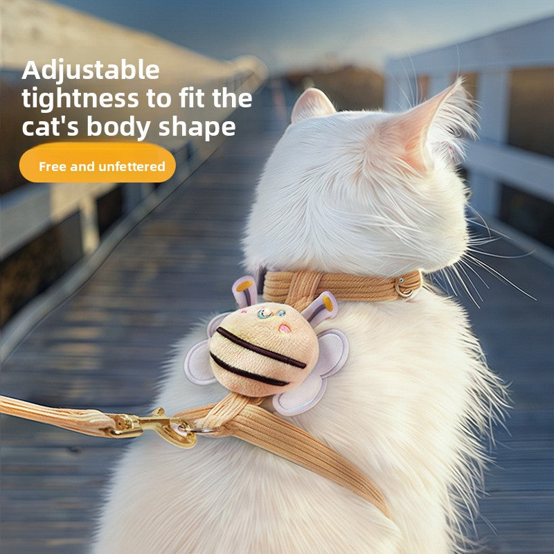 Adjustable Cat Harness and Leash Set